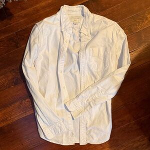 American eagle mens like new Casual Cream Button-Up Shirt
